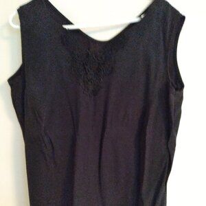 Camisole by AK Collectable with V Neckline Lace Embroidered Neckline